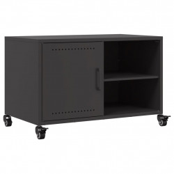 Szafka RTV, czarna, 68x39x43,5 cm, stal