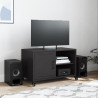 Szafka RTV, czarna, 68x39x43,5 cm, stal