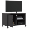Szafka RTV, czarna, 68x39x43,5 cm, stal