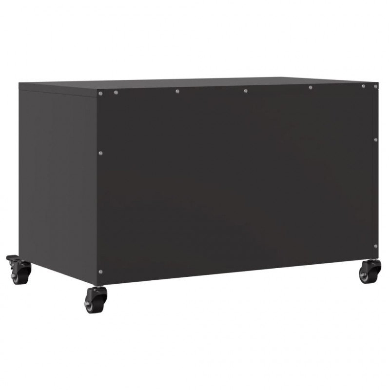 Szafka RTV, czarna, 68x39x43,5 cm, stal