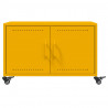 Stolik kawowy, musztardowy, 68x50x43,5 cm, stal