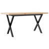 Stolik kawowy z nogami w kształcie litery X, 90x40x45,5 cm