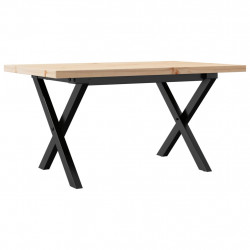 Stolik kawowy z nogami w kształcie litery X, 80x50x40,5 cm
