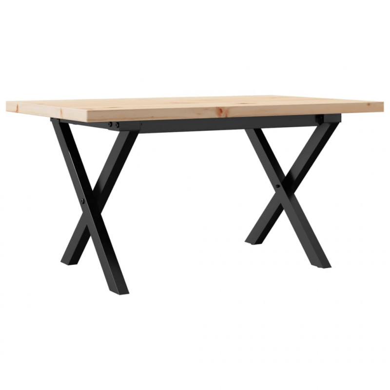 Stolik kawowy z nogami w kształcie litery X, 80x50x40,5 cm