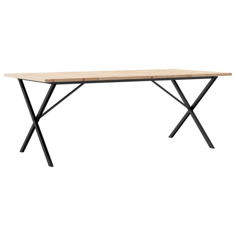 Stół jadalniany z nogami w kształcie litery X, 200x100x75,5 cm