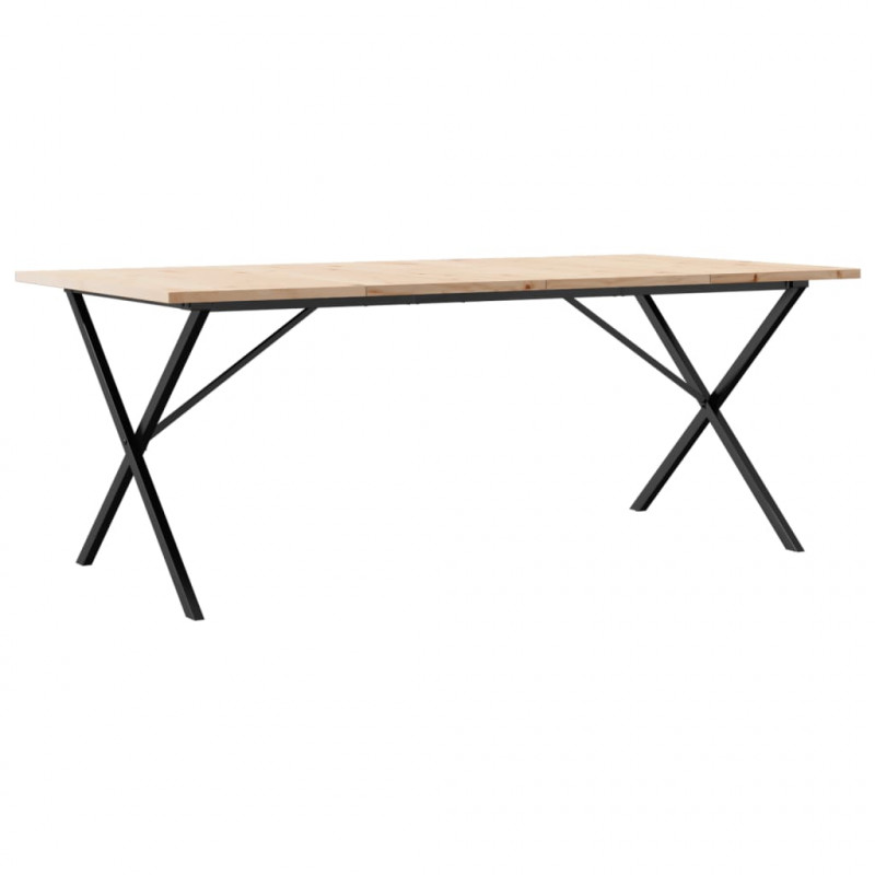 Stół jadalniany z nogami w kształcie litery X, 200x100x75,5 cm