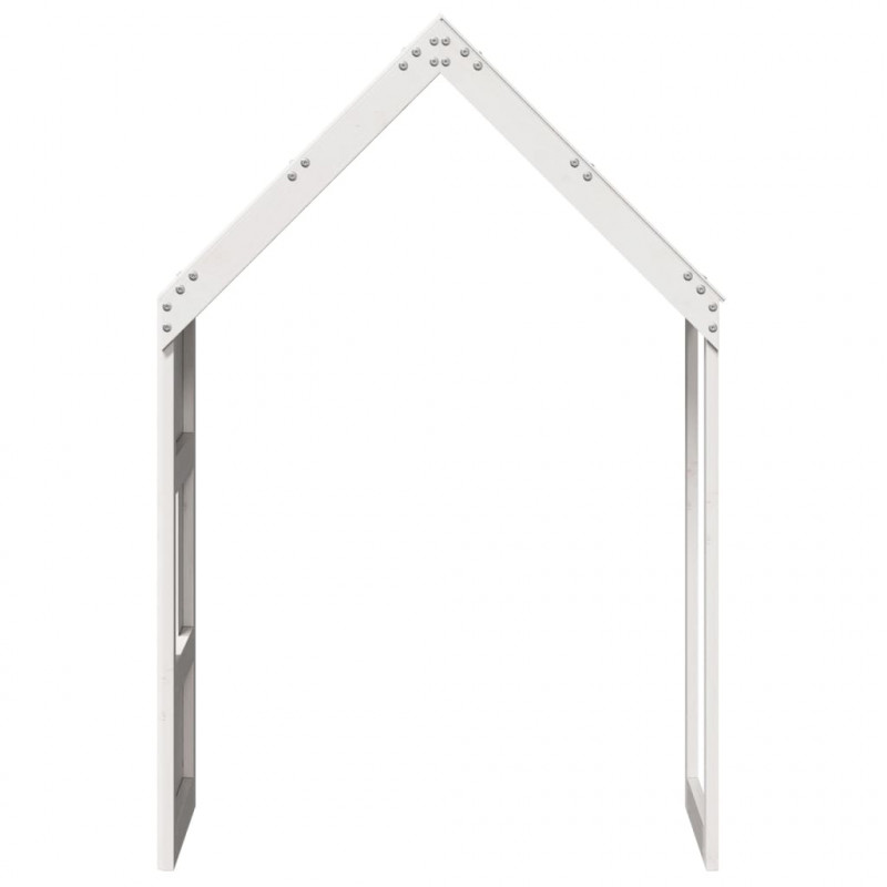 Daszek do łóżka dziecięcego, biały, 55x84x132 cm, sosnowy