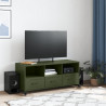 Szafka RTV, oliwkowa, 100,5x39x43,5 cm, stal