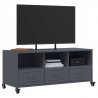 Szafka RTV, antracytowa, 100,5x39x43,5 cm, stal