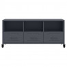 Szafka RTV, antracytowa, 100,5x39x43,5 cm, stal