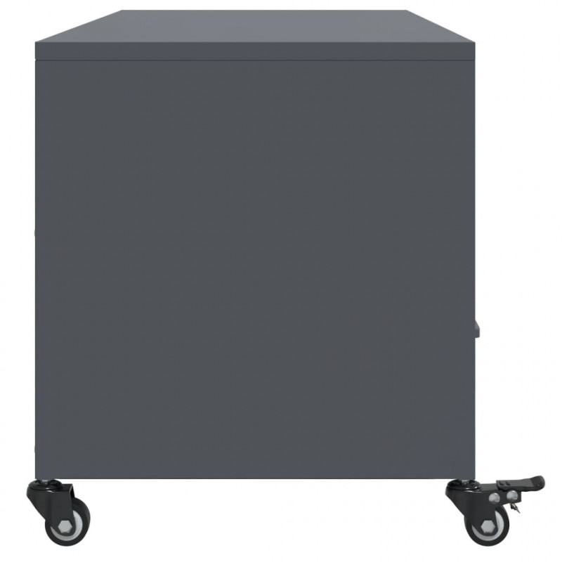 Szafka RTV, antracytowa, 100,5x39x43,5 cm, stal