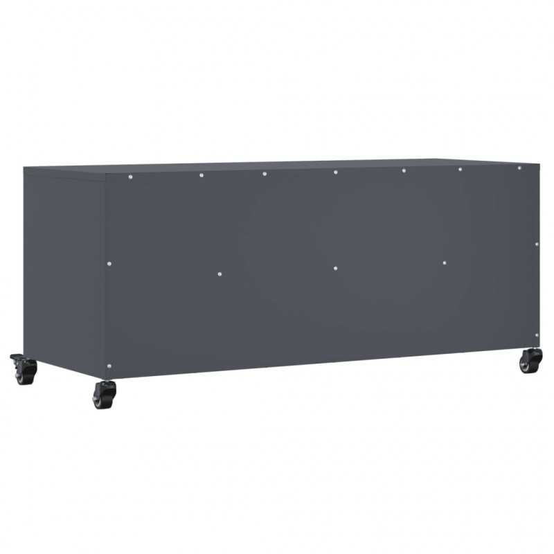 Szafka RTV, antracytowa, 100,5x39x43,5 cm, stal