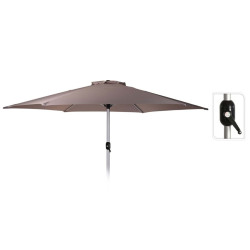 ProGarden Parasol ogrodowy Mardi, 270 cm, kolor taupe