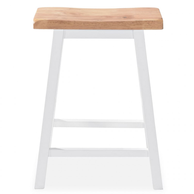 Zestaw barowy, 3 szt., MDF, biały