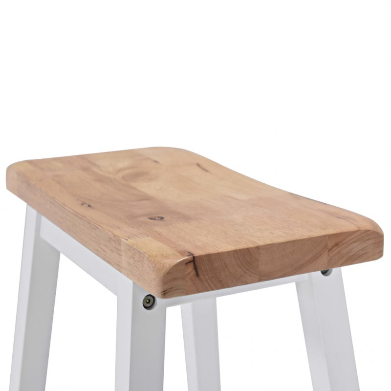 Zestaw barowy, 3 szt., MDF, biały