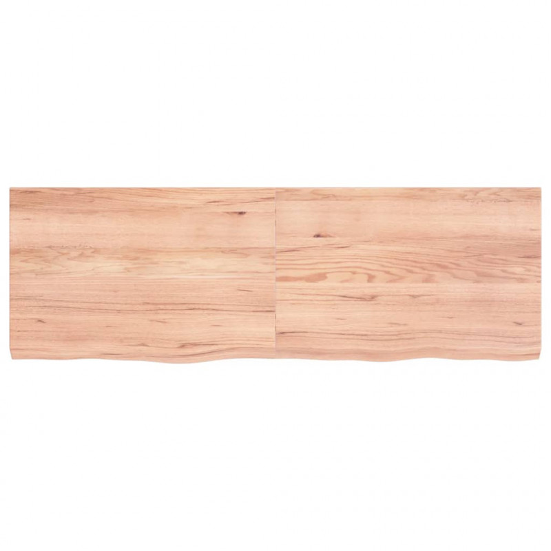Blat do stołu, jasnobrązowy, 120x40x(2-4)cm, lite drewno dębowe