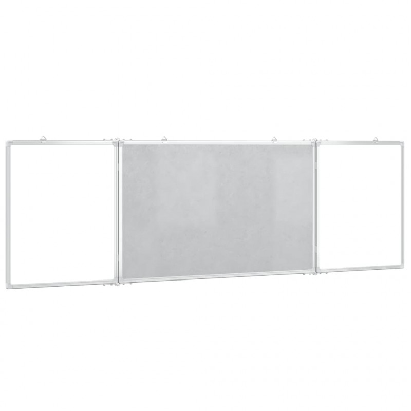 Tablica magnetyczna, składana, 160x60x1,7 cm, aluminiowa