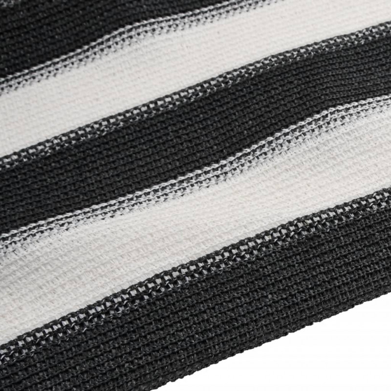 Siatka cieniująca, antracytowo-biała, 1x10 m, HDPE, 75 g/m²