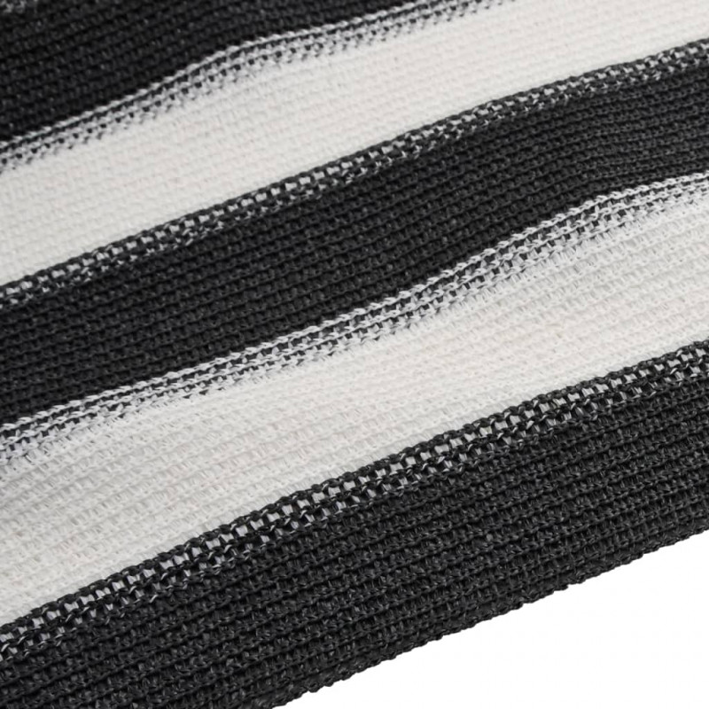Siatka cieniująca, antracytowo-biała, 2x25 m, HDPE, 75 g/m²