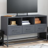 Szafka pod telewizor, antracytowa, 100,5x39x60,5 cm, stalowa