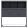 Szafka, antracytowa, 100,5x39x107 cm, stal