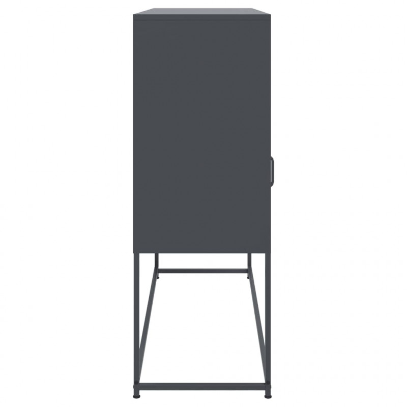 Szafka, antracytowa, 100,5x39x107 cm, stal