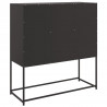 Szafka, czarna, 100,5x39x107 cm, stal