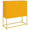 Szafka, musztardowa, 100,5x39x107 cm, stal