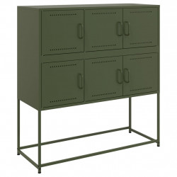 Szafka, oliwkowa, 100,5x39x107 cm, stal