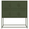 Szafka, oliwkowa, 100,5x39x107 cm, stal