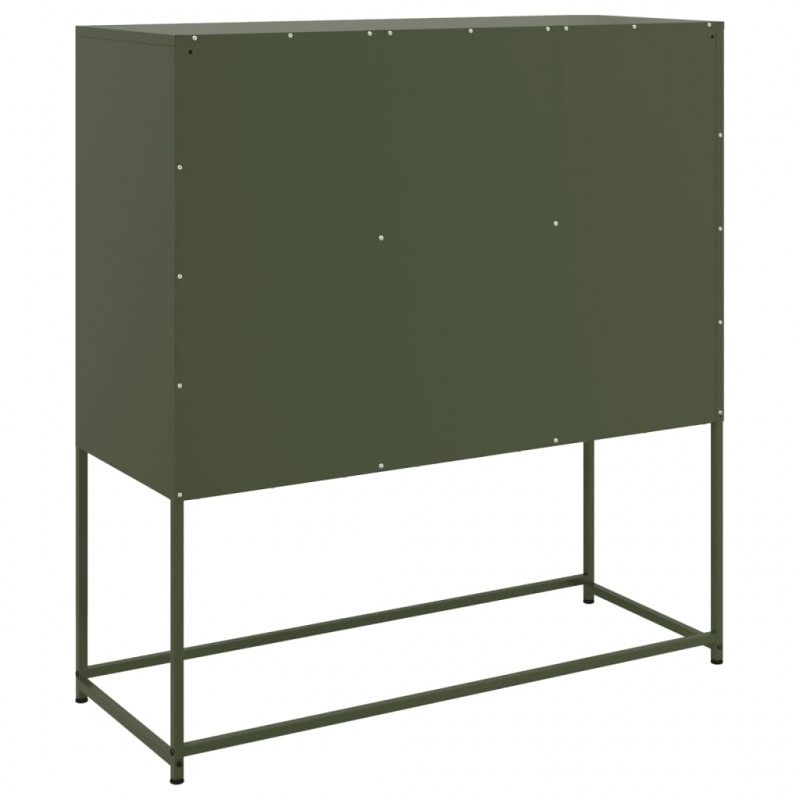 Szafka, oliwkowa, 100,5x39x107 cm, stal