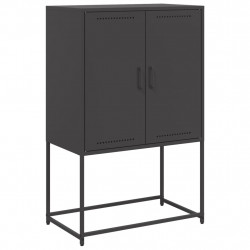 Szafka, czarna, 68,5x38,5x107 cm, stal