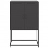 Szafka, czarna, 68,5x38,5x107 cm, stal