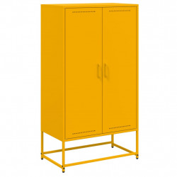 Szafka, musztardowa, 68,5x38,5x123,5 cm, stal
