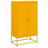 Szafka, musztardowa, 68,5x38,5x123,5 cm, stal