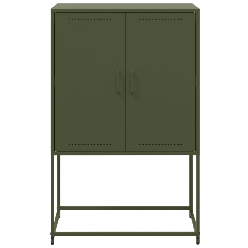 Szafka, oliwkowa, 68,5x38,5x107 cm, stal