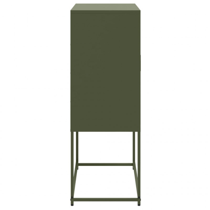 Szafka, oliwkowa, 68,5x38,5x107 cm, stal