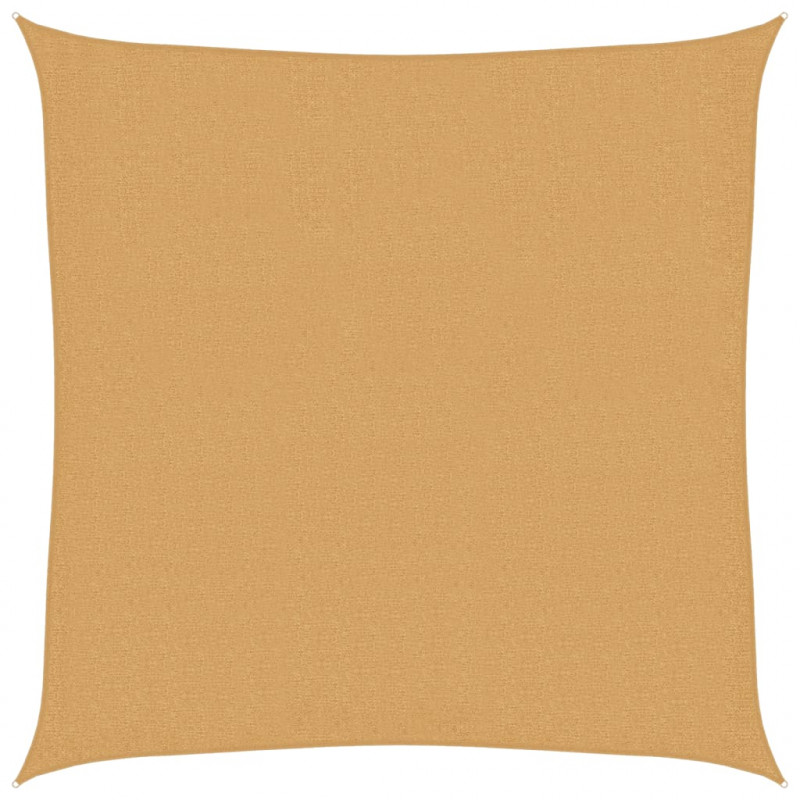 Żagiel przeciwsłoneczny, 160 g/m², piaskowy, 3x3 m, HDPE