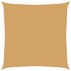 Żagiel przeciwsłoneczny, 160 g/m², piaskowy, 4x4 m, HDPE