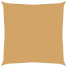 Żagiel przeciwsłoneczny, 160 g/m², piaskowy, 4x4 m, HDPE