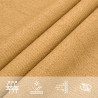 Żagiel przeciwsłoneczny, 160 g/m², piaskowy, 4x4 m, HDPE
