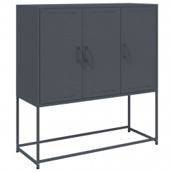 Szafka, antracytowa, 100,5x39x107 cm, stal