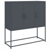 Szafka, antracytowa, 100,5x39x107 cm, stal