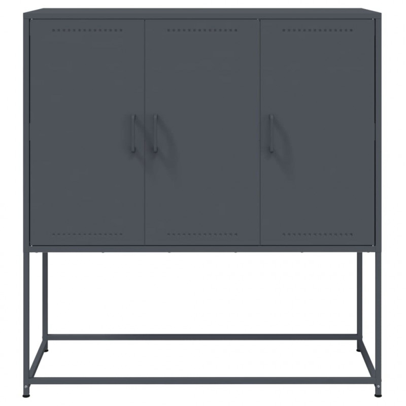 Szafka, antracytowa, 100,5x39x107 cm, stal