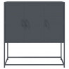 Szafka, antracytowa, 100,5x39x107 cm, stal