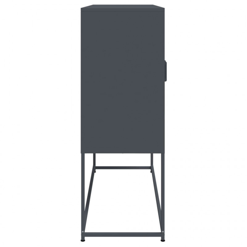 Szafka, antracytowa, 100,5x39x107 cm, stal