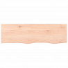 Półka, 100x30x(2-4) cm, surowe lite drewno dębowe