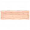 Półka, 100x30x(2-4) cm, surowe lite drewno dębowe