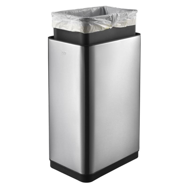 EKO Kosz na śmieci z czujnikiem Mirage, 45 L, matowy, srebrny