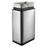 EKO Kosz na śmieci z czujnikiem Mirage, 45 L, matowy, srebrny